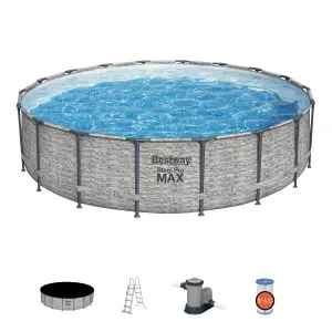 Bestway Steel Pro MAX™ Swimming pool with pump (L) 5.49m x (H) 122cm