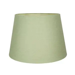 Traditional 8 Inch Olive Green Linen Drum Table/Pendant Lamp Shade 40w Maximum