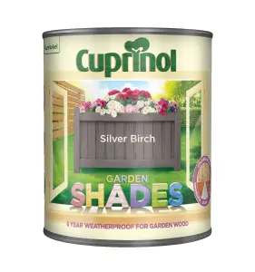 Cuprinol Garden shades Silver birch Matt Multi-surface Exterior Wood paint, 1L Tin