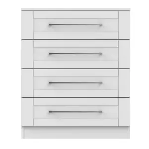 Ripon 4 Drawer Chest in Grey Ash (Ready Assembled)