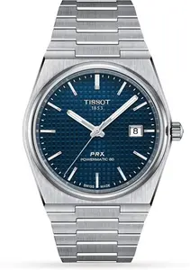 Tissot T-Classic PRX Powermatic 80 40mm Mens Watch Blue T1374071104100 40mm - Tissot Watches