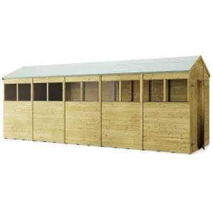 Store More Tongue and Groove Apex Shed - 20x6 Windowed