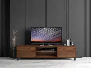 ELV9 Dark Oak TV Cabinet Engineered Wood