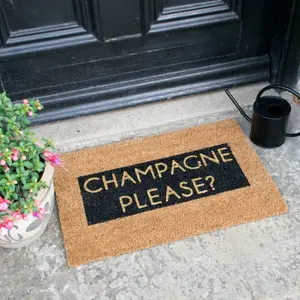 Champagne Glitter Doormat - Regular 60x40cm