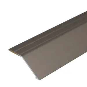 A47 41mm Anodised Aluminium Self Adhesive Door Threshold Ramp Profile - Champagne, 0.9m