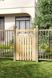 Durable Freestanding Wooden Garden Gate for Outdoor Use 76cm W x 120cm H