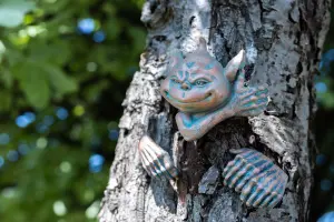 Bronze Goblin Tree Peeker Ornament