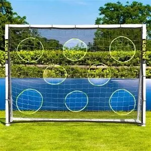 FORZA 8ft X 6ft Football Goal | Ready, Set, Goal! | All Weather Upvc Football Goals – Optional Target Sheet, Football & Carry Bag Included