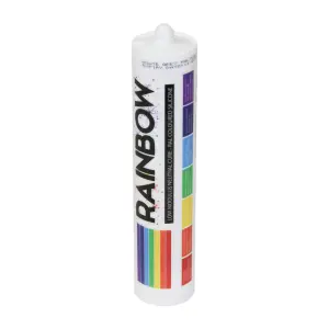 Rainbow RAL 7016 Coloured Silicone Sealant Anthracite 300ml Durable & Anti-Mould For Kitchen, Bathroom & Showers