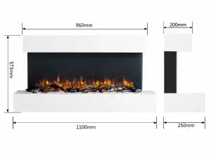 Runswick Wall Mounted Electric Fire