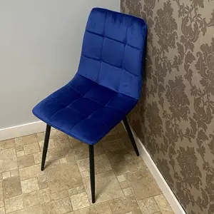 Eyre Upholstered Dining Chair Blue