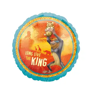 The Lion King 18 Inch Circle Foil Balloon Orange/Blue (One Size)