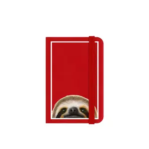 Inquisitive Creatures Sloth Notebook Red/Brown/White (One Size)