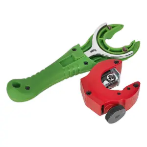 Sealey Professional 2-in-1 Ratchet Pipe Cutter Heavy Duty 6-28mm AK5065