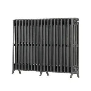 Arroll Edwardian Cast aluminium Anthracite 19 Column Radiator, (W)1142mm x (H)750mm