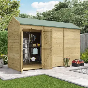 BillyOh Switch Tongue and Groove Apex Wooden Shed - 12x4 Windowless - 11mm Thickness