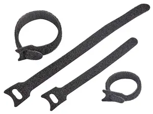 PRO POWER - Reusable Cable Ties Black 135mm & 210mm 40 Pack