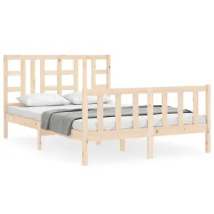 Berkfield Bed Frame with Headboard 160x200 cm Solid Wood