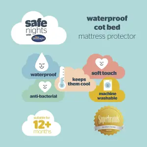 Silentnight Safe Nights Quilted Cot Bed Waterproof Mattress Protector