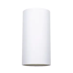 Contemporary and Stylish White Linen Fabric Tall Cylindrical 25cm Lampshade