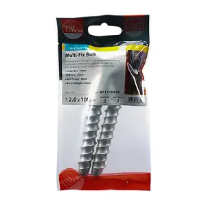 TIMCO Multi-Fix Bolts Hex Head Exterior Silver - 12.0 x 100