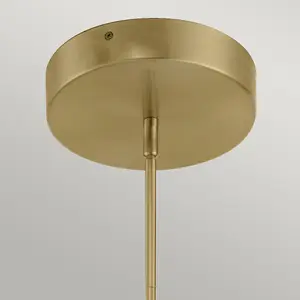 Luminosa Kichler Calters Integrated LED Bar Pendant Ceiling Light Champagne Gold, 3000K