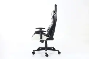 GTForce Pro GT Reclining Sports Racing Gaming Office Desk Pc Car Faux Leather Chair (White)