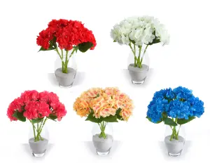 5 Best Artificial Blue Single 35cm Hydrangea Flower Stems