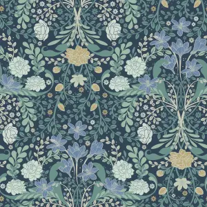 Galerie Sommarang 2 Blue Froso Floral Wallpaper Roll