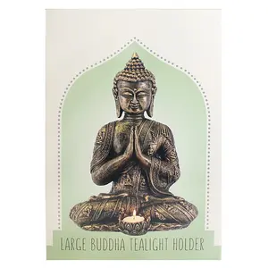 Large Buddha Tealight Holder - Gold H33cm