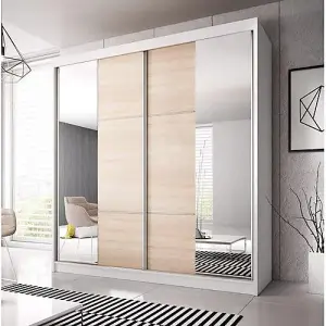 Multi 36 Sliding Mirror Door Wardrobe Stylish & Space-Saving Storage