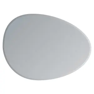 Showerdrape Angel Oval Wall Mounted Frameless Bevelled Edge Bathroom Mirror 70 x 50cm