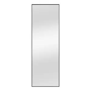 Metal Wall  & Leaner  Mirror in Black 150cm H x 50cm W