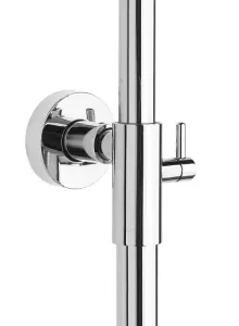 Invena Bathroom Set Showering Column Thermostatic Shower Mixer Pole Chrome Plated Steel