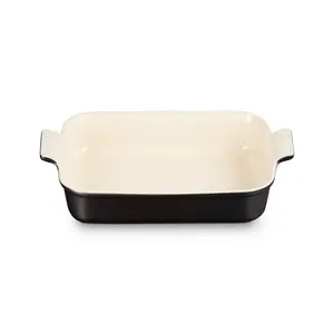 Le Creuset Stoneware Heritage Rectangular Dish Satin Black / 32cm