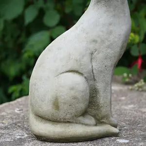 Siamese Cat A Stone Statue Animal Kitten British Made Sculpture Outdoor Pet Garden Ornament