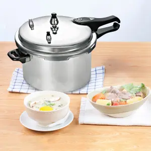 New 9 Litre Pressure Cooker Aluminium Kitchen Cooking Steamer Catering Handle