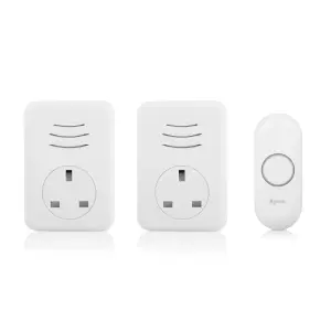 Byron White Wireless Door chime kit DBY-22317BS-KF