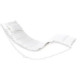 Sun Lounger Off-White BRESCIA II