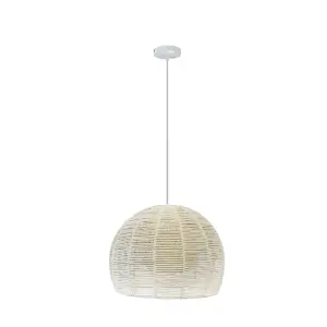 Luminosa Samar Pendant Lamp 1xE27 Rattan 36cm