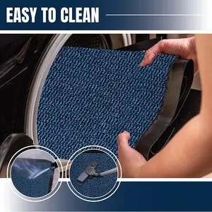 Caro Barrier Door Mat Blue / 80cm W x 160cm L