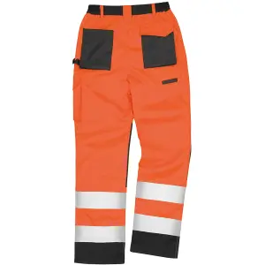 Result Safeguard Adults Unisex Hi Viz Cargo Trousers