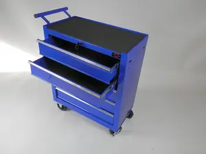 Dirty Pro Tools Large 5 Drawer Rollcab Garage Professional Tool Chest Box With US Ball Bearing Slides Drawers