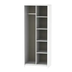 Fuji Open Wardrobe in White Matt (Ready Assembled)