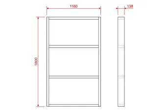 Wooden shed bases 6x4 (W-180cm x D-118cm), made of 38mm x 140mm