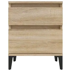 Berkfield Bedside Cabinets 2 pcs Sonoma Oak 40x35x50 cm