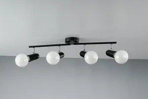 Luminosa SPOT 4 Light Adjustable Spotlight Bars Black 68x14x10cm