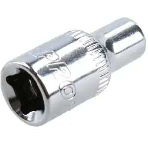 E5 Female Torx Socket Star Bit 1/4" Drive Standard External Chrome Vanadium