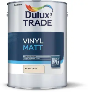 Dulux Trade Natural calico Matt Emulsion paint, 5L