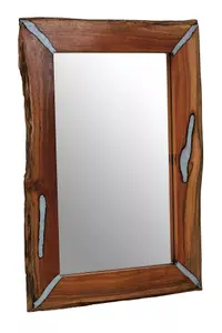 Interiors by Premier Almora Natural Wood Wall Mirror